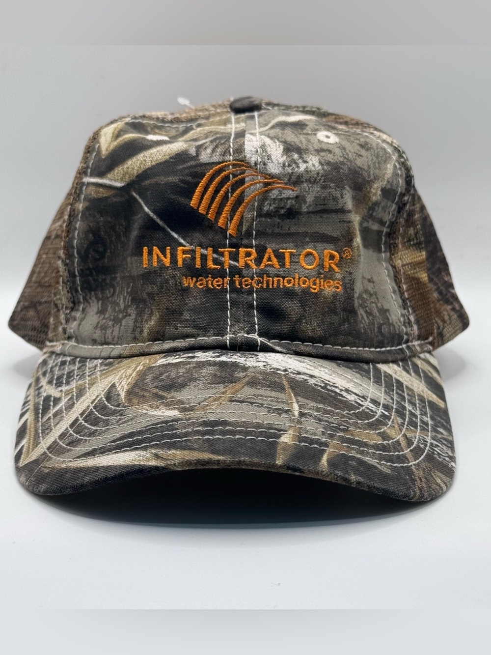 Camouflage Trucker Hat/Cap, Strap-Back, Adjustable, INFILTRATOR Logo, OSFM, NWOT